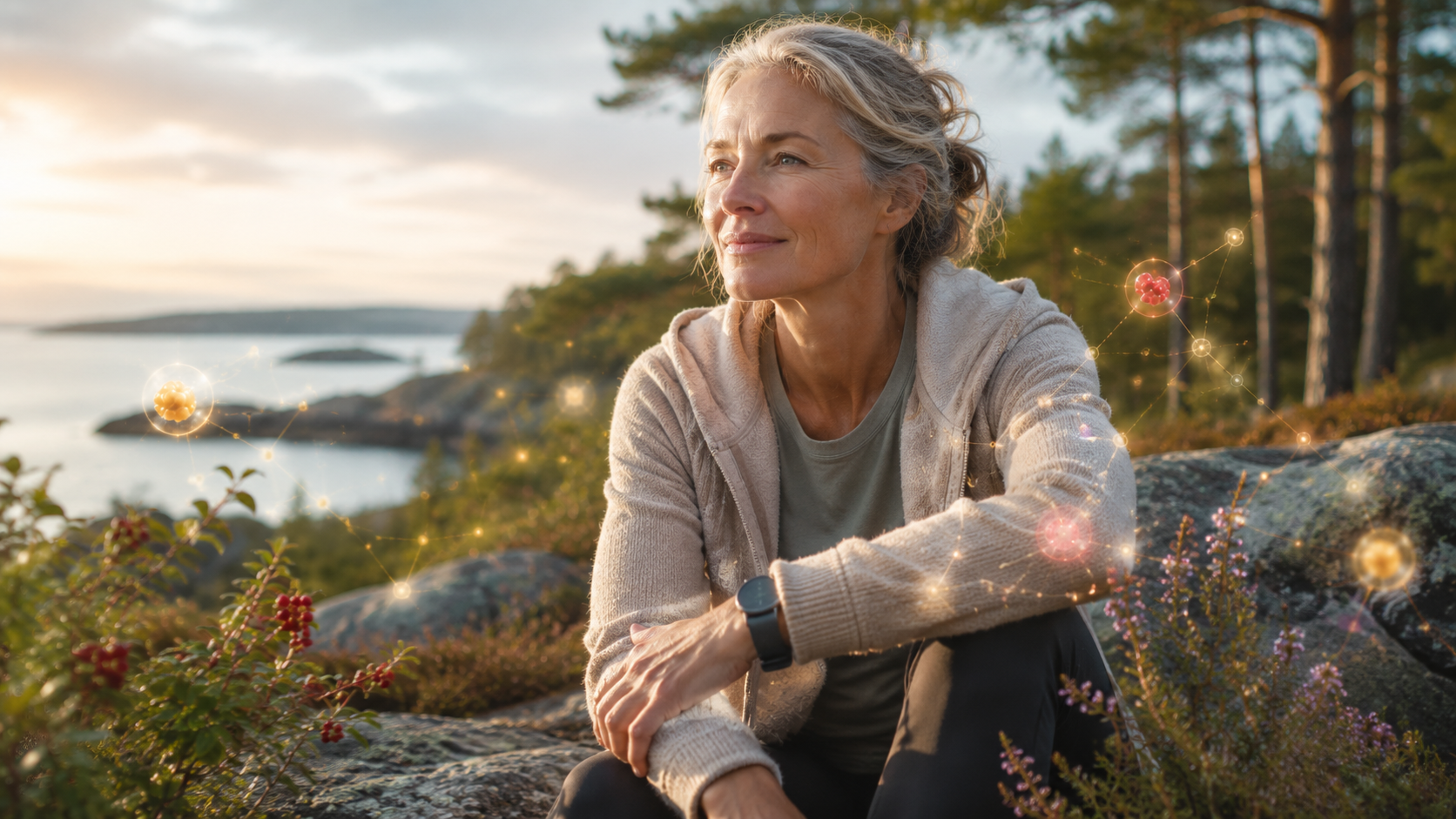 Serene moment by the coastal shore